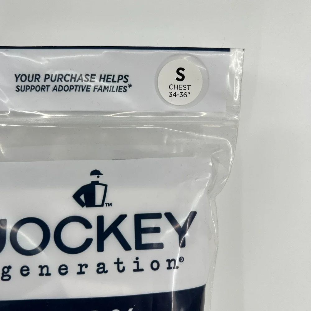 NEW Jockey generation 100% cotton white v-neck staycool undershirts 3 pack S